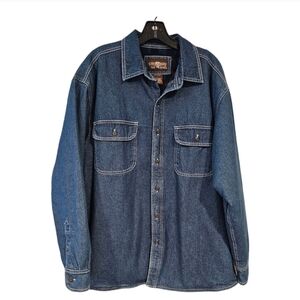 Levis Denim Fleece Blanket Shirt